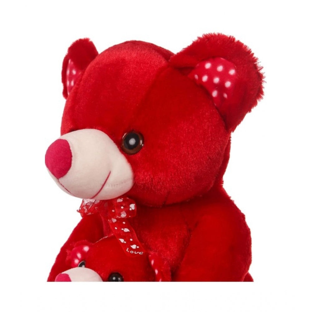 Generic Mother And Baby Teddy Bear (Red)