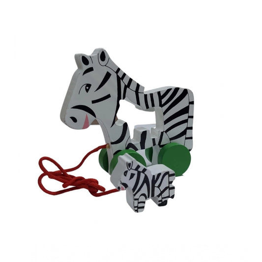 Generic Multicolor Pull Along Toy For Babies  Toddlers Zebra (Multicolor)