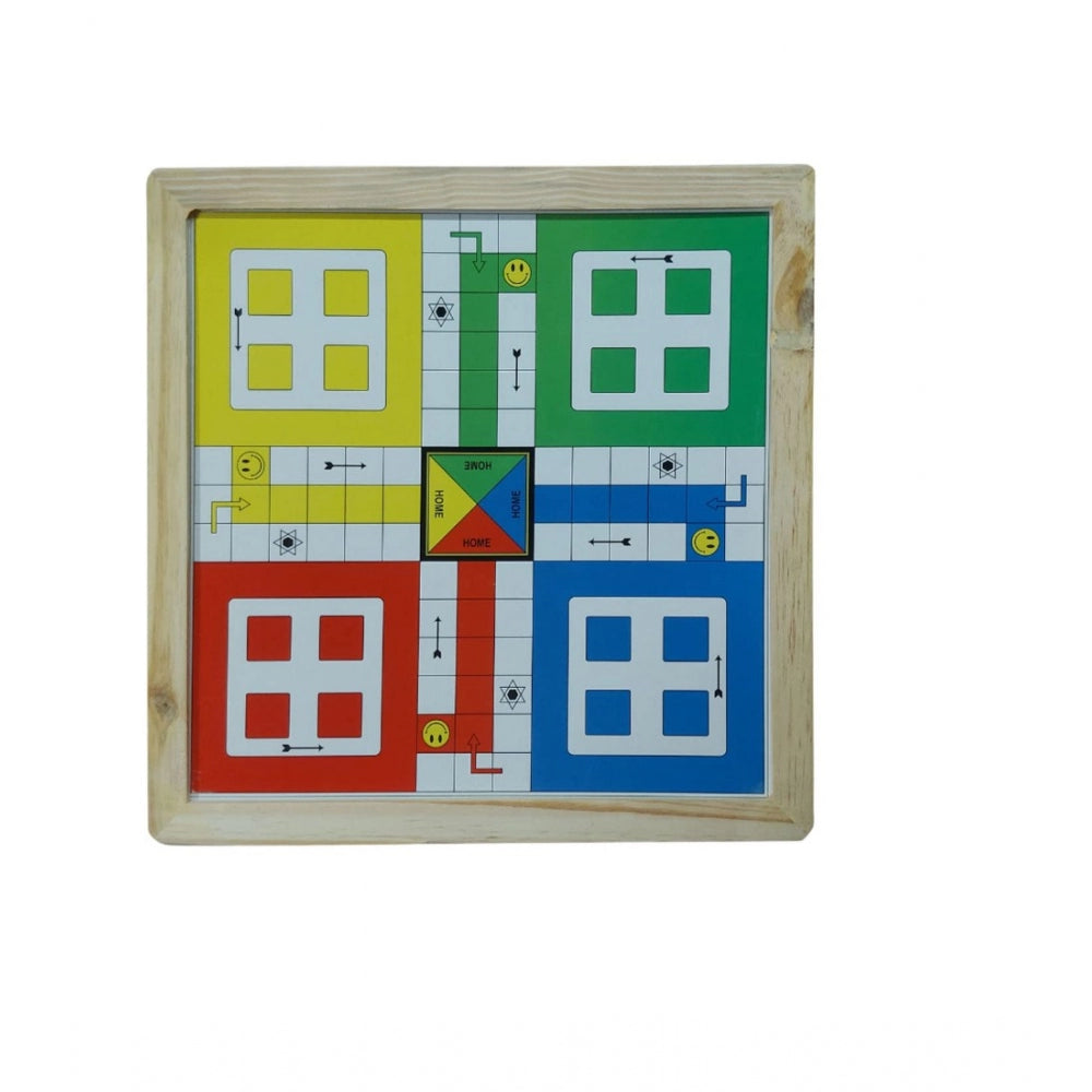 Generic Plastic Front And Back Ludo And Chess Board Games For Kids (Multicolor)