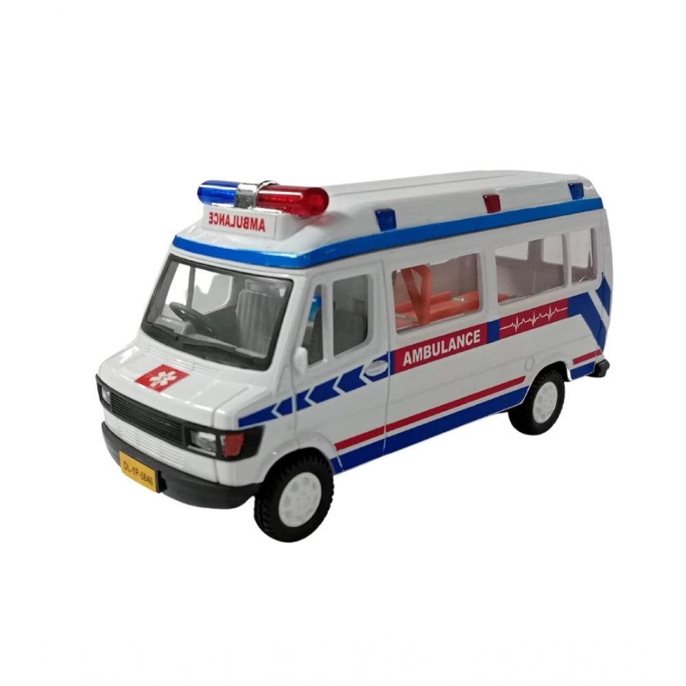 Generic Plastic Ambulance Emergency Medical Technicians Bus Suv Car (White)