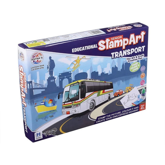 Stamp Art-Transport | Plastic | Educational Toys | 4+ Years