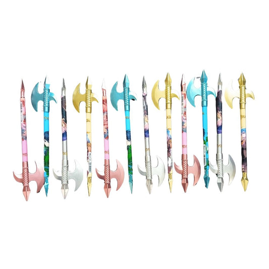 12 PCS_Set Chinese Style Sword Novelty Ball Pen  | Plastic | Stationery | 5+ Years