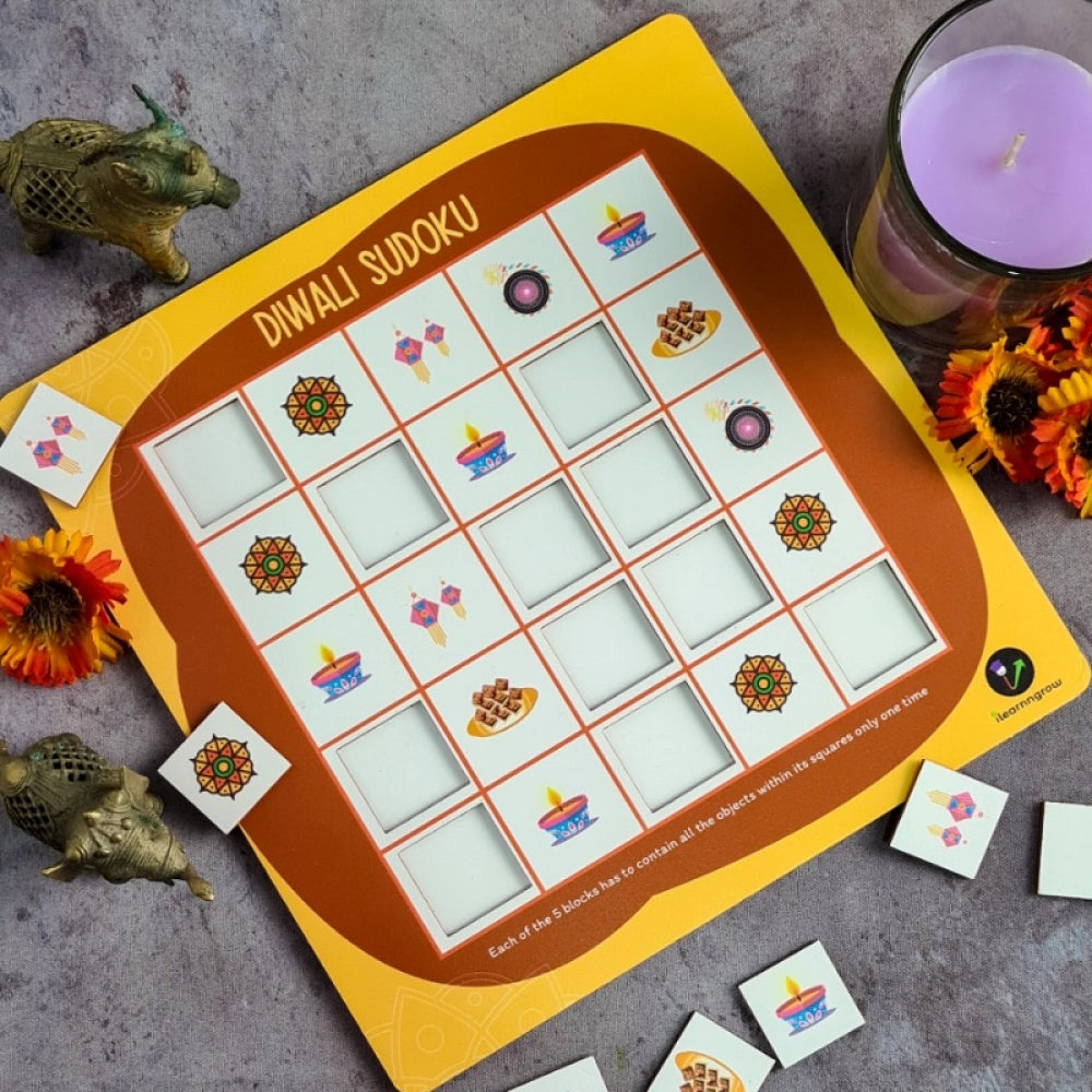 Generic Festival- Diwali Wooden Board Game Toys (MultiColor)