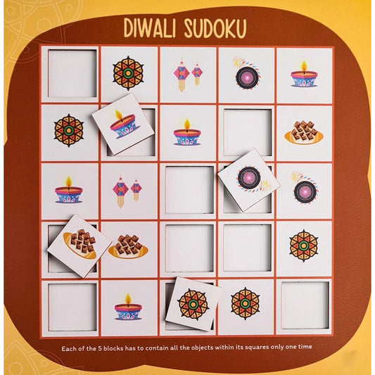 Generic Festival- Diwali Wooden Board Game Toys (MultiColor)