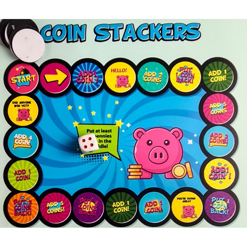 Generic Coin stacker Wooden Board Game Toys (MultiColor)